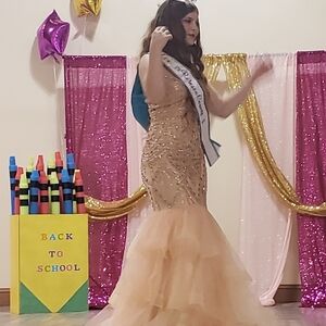 Rose gold Mermaid dress 0/2